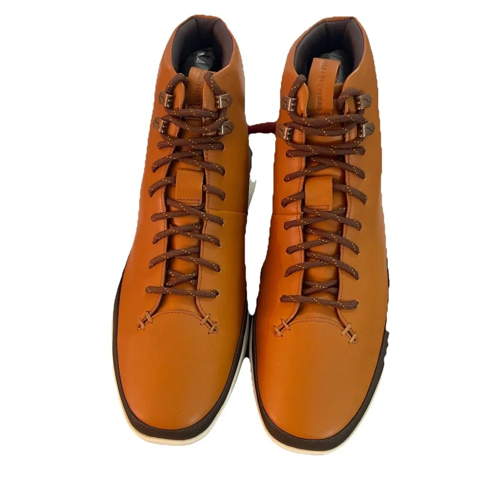 Wolf & Shepherd Crossover Hiker WTZ Men's Sz 10.5 Honey/White Hiking Boots‎ NIB